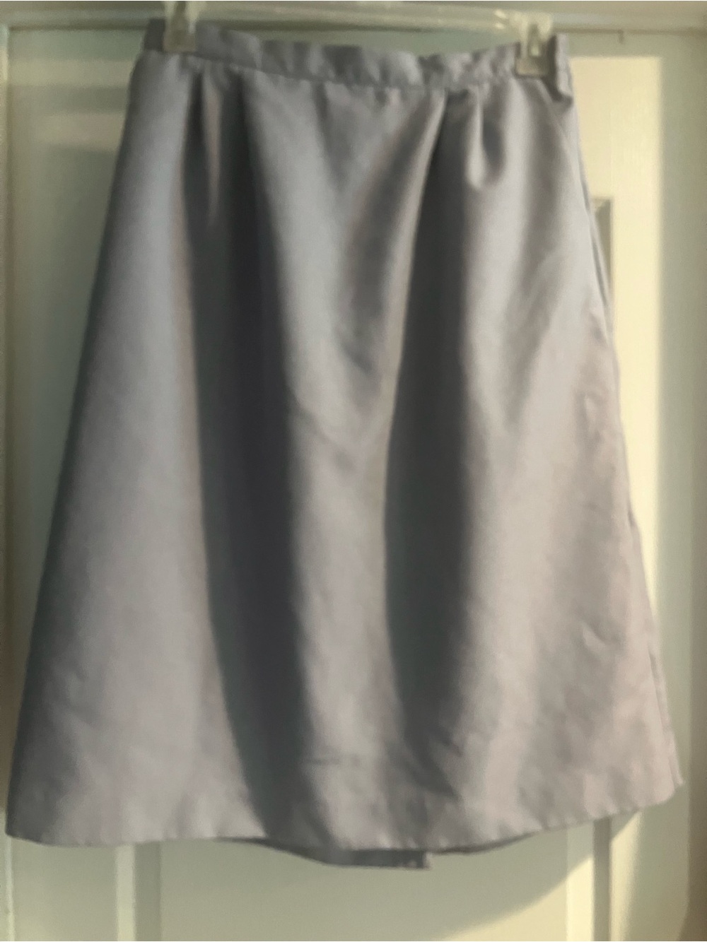 Classic Light Gray A-Line Women's Skirt